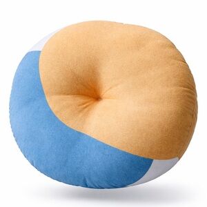 Society6 Halfmoon Colorblick Gold Blue Floor Meditation Pillow